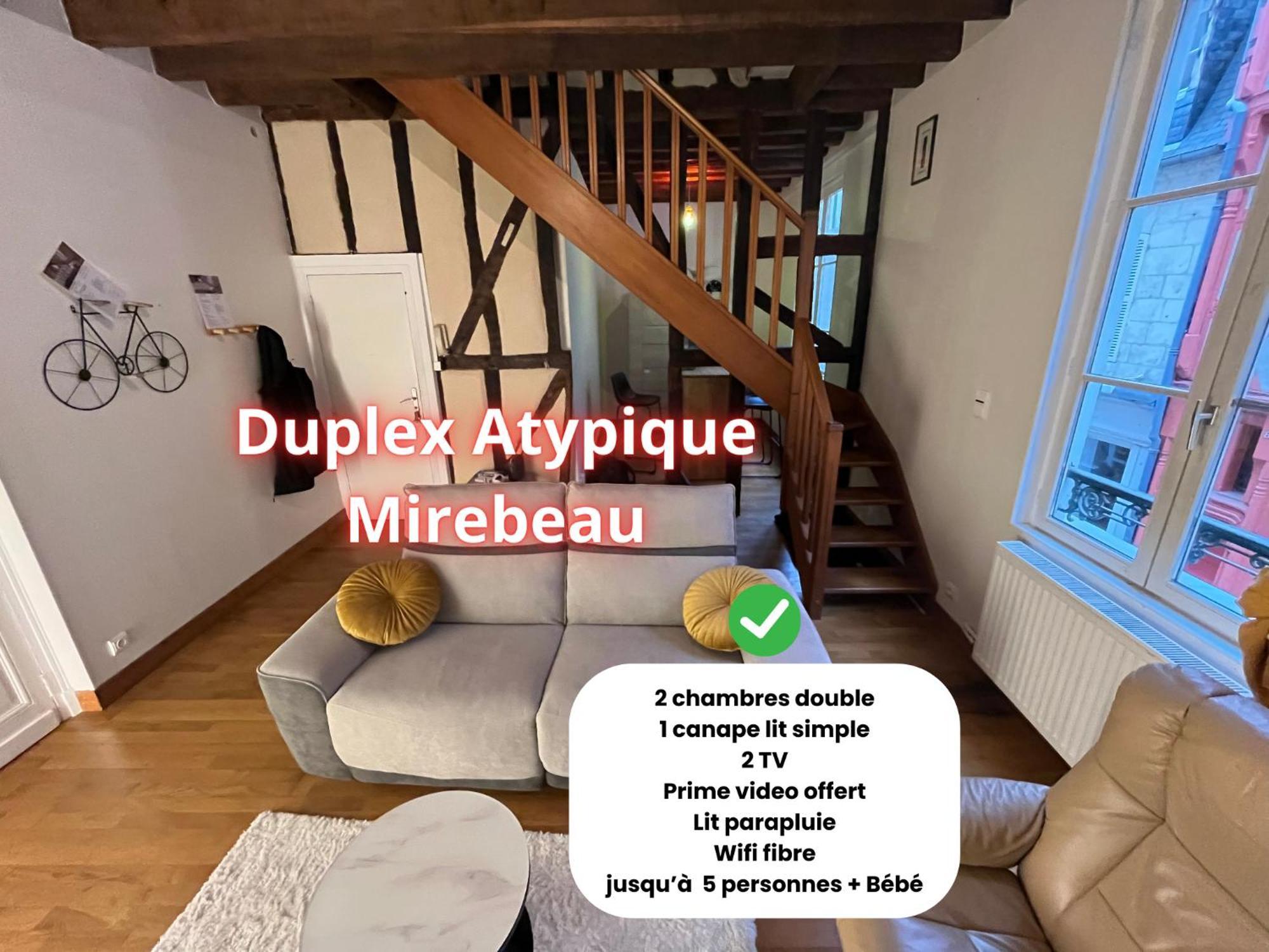 ブールジュL'Atypique Mirebeau - T3 Duplex - Centre Historiqueアパートメント エクステリア 写真